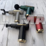 Перкуссионный массажер для тела с 4 насадками Gun Massager